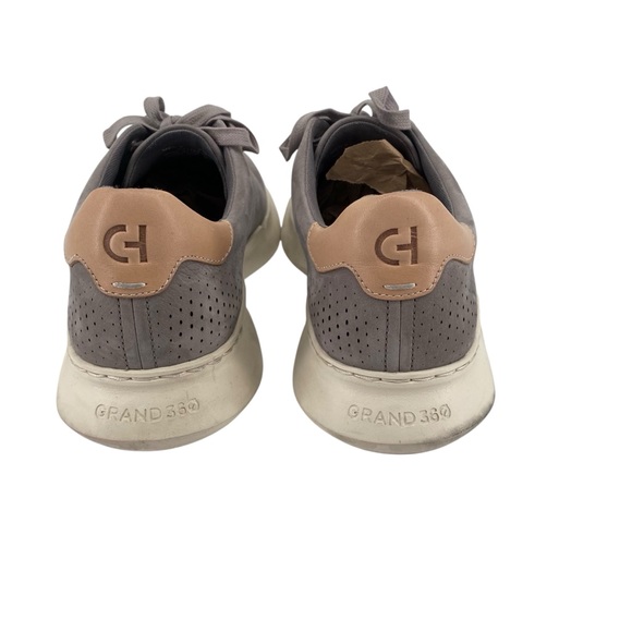 Cole Haan Grand 360 Sneakers Size 9.5 Gray Suede Perforated Low Top Casual - Picture 5 of 6